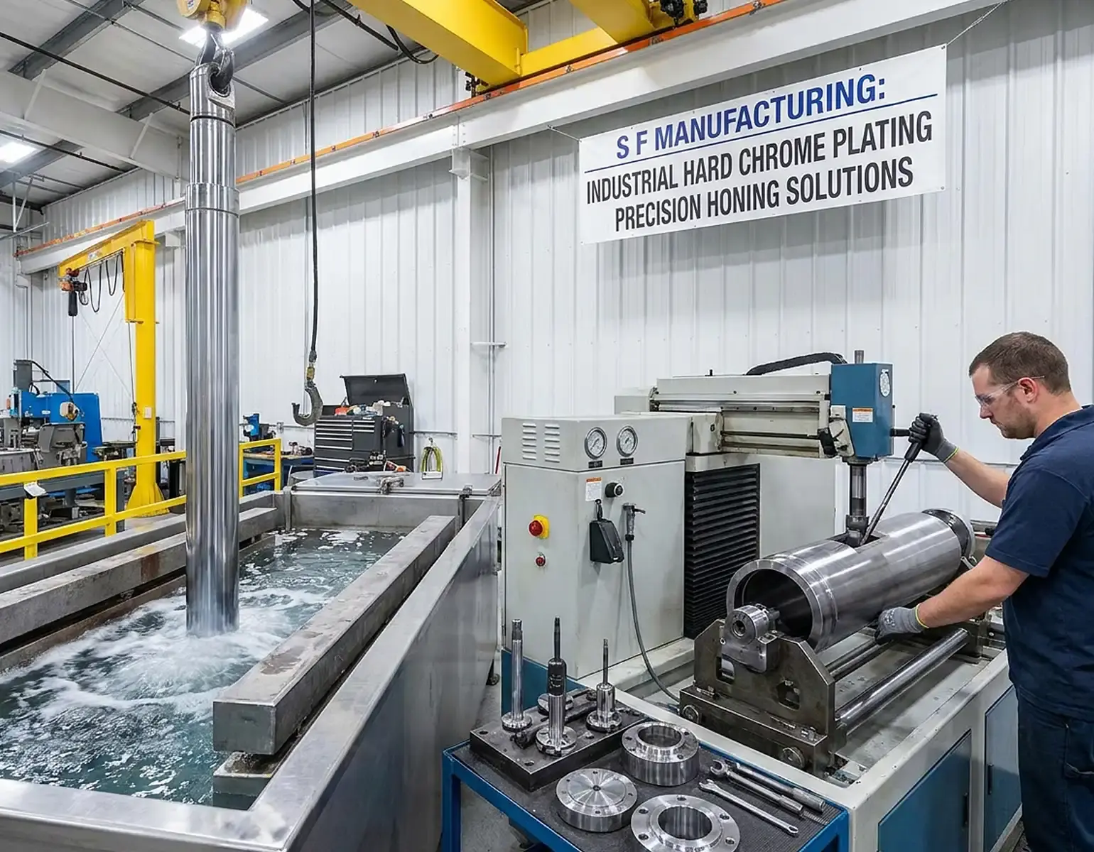 Industrial Hard Chrome Plating or Industrial Honing: Which Service Does Your Equipment Need?